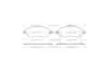Колодки тормозные диск. перед. (пр-во Remsa) Honda Cr-v iii 2.0 06-,Honda Cr-v iii 2.2 06- WOKING P13893.02 (фото 1)