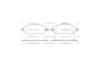 Колодки тормозные диск. перед. (Remsa) Honda Cr-v iii 2.0 06-,Honda Cr-v iii 2.2 06- WOKING P13893.02 (фото 2)