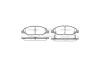 Колодки тормозные диск. перед. (Remsa) Nissan Micra 03&gt;10, Note 06&gt;12, Tiida 07&gt;12 (P13933.02) WOKING 'P13933.02 (фото 3)