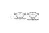 Колодки тормозные диск. перед. (Remsa) Bmw X5 2.0 13-,Bmw X5 3.0 06-13,Bmw X5 3.0 13- WOKING P13973.00 (фото 2)