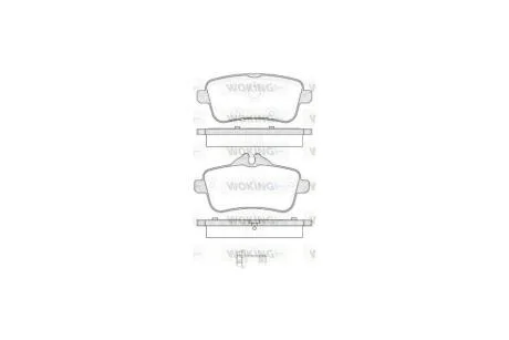 Колодки тормозные диск. задн. (пр-во Remsa) MB ML166 GLE166 GLS166 WOKING P14033.00