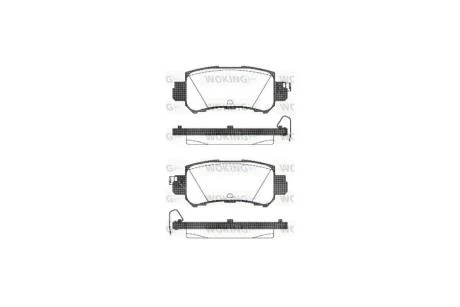Колодки гальмівні диск. задн. (вир-во Remsa) Mazda Cx-5 2.0 11-,Mazda Cx-5 2.2 11- WOKING P14073.00