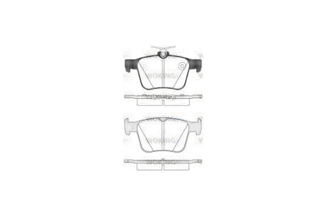 Колодки тормозные диск. задн. (пр-во Remsa) Audi A3 2.0 12-,Audi A3 limousine 2.0 13- WOKING P14163.10