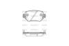 Колодки тормозные диск. задн. (Remsa) Audi A1 2.0 10-,Audi A1 sportback 2.0 11- WOKING P14493.08 (фото 2)