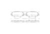 Колодки гальмівні диск. задн. (Remsa) Mazda 3 1.5 13-,Mazda 3 2.0 13-,Mazda 3 2.2 13- WOKING P14703.02 (фото 2)