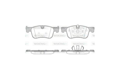 Колодки тормозные диск. перед. (Remsa) PSA C4 Picasso Grand Picasso 13> WOKING P14803.00