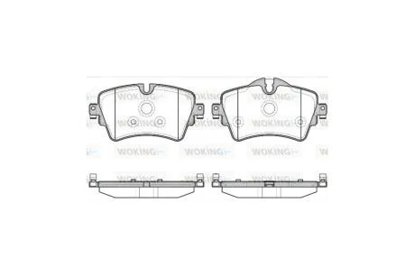 Колодки тормозные диск. перед. (пр-во Remsa) Mini Coutryman 17>, Clubman 14> WOKING P14993.08