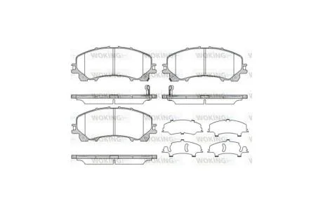 Колодки тормозные диск. перед. (пр-во Remsa) Nissan X-Trail (14-), Infiniti Q50 (13-) WOKING P15073.12