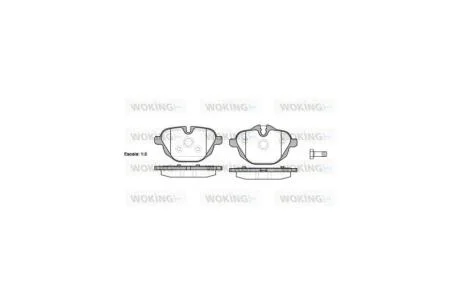 Колодки тормозные диск. задн. (пр-во Remsa) BMW 5 (E60), 5 (F10), 7 (G11), X3 (F25) WOKING P15213.00
