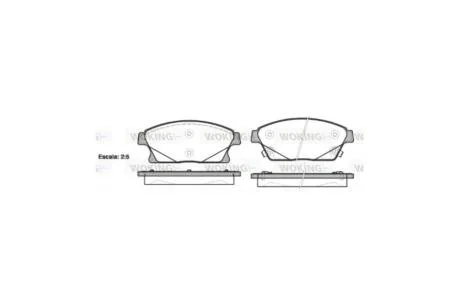 Колодки тормозные диск. перед. (пр-во Remsa) Chevrolet Cruze / Trax / Orlando / Volt / Opel Astra J / Mokka X / Zafira C WOKING P15313.02