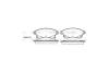 Колодки тормозные диск. перед. (Remsa) Chevrolet Aveo III Cruze / Opel Astra J WOKING P15313.12 (фото 3)