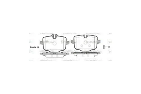 Колодки тормозные диск. задн. (пр-во Remsa) BMW 5F10 5G30 7G11 WOKING P15333.00