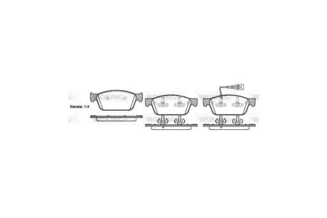 Колодки гальмівні диск. перед. (вир-во Remsa) VW T5 T6 WOKING P15403.01