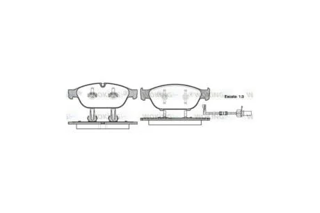 Колодки гальмівні диск. перед. (вир-во Remsa) Audi A6 A7 13>18 A8 11>18 WOKING P15413.02