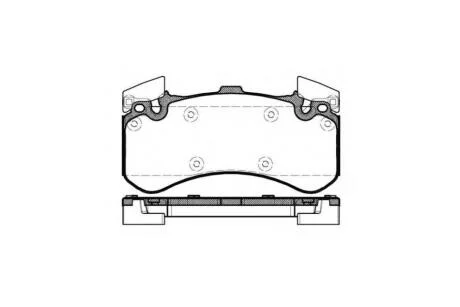 Колодки гальмівні диск. перед. (пр-во Remsa) Audi A4 A5 A6 A7 A8 17> (P15633.00) WOKING 'P15633.00