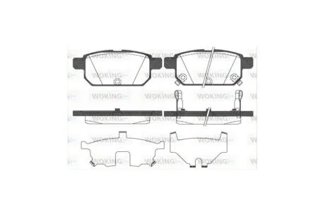 Колодки тормозные диск. задн. (пр-во Remsa) Suzuki Swift iv 1.2 10-,Suzuki Swift iv 1.3 10- WOKING P15713.02