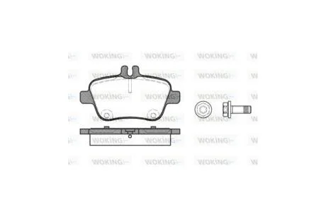 Колодки тормозные диск. задн. (пр-во Remsa) MB A 04>12 13>18, B 11>18, GLA 13> WOKING P15773.00