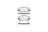 Колодки тормозные диск. перед. (Remsa) Hyundai Accent (10-), i20 (14-), Kia Rio (11-) (17-) WOKING P15883.02 (фото 2)