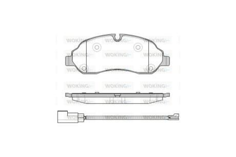 Колодки тормозные диск. перед. (Remsa) Ford Tranzit 13>18, 16> WOKING P17023.02