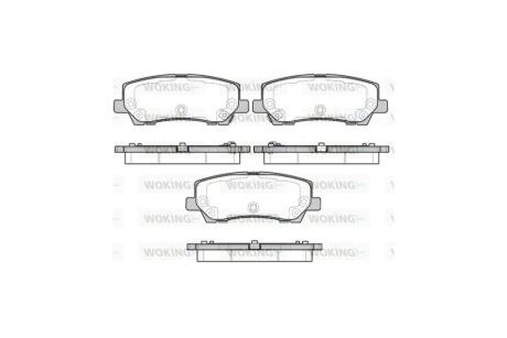 Колодки гальмівні диск. задн. (Remsa) Ford Mustang 15> WOKING P17213.15