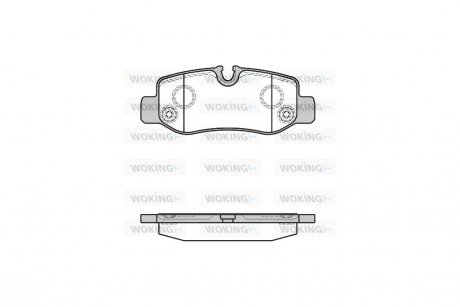 Колодки гальмівні диск. задн. (Remsa) MB Vito 447 14> WOKING P17243.00