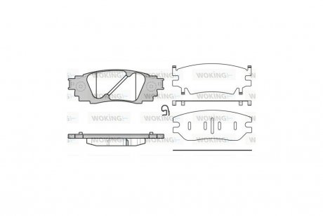 Колодки тормозные дисковые задние Lexus Rx (agl2_, ggl2_) 3.5 15- WOKING P17363.10