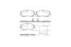 Колодки тормозные диск. задн. (Remsa) Hyundai H350 2.5d (15-) WOKING P17873.00 (фото 2)
