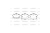 Колодки тормозные диск. перед. (Remsa) Honda Civic vii 1.3 00-06,Honda Civic vii 1.4 00-06 WOKING P2373.02 (фото 2)