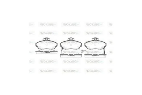 Колодки гальмівні диск. перед. (вир-во Remsa) Honda Civic vii 1.3 00-06,Honda Civic vii 1.4 00-06 WOKING P2373.02