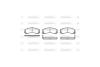 Колодки тормозные диск. перед. (Remsa) Citroen C-crosser 2.0 07-,Citroen C-crosser 2.2 07- WOKING P2543.02 (фото 2)
