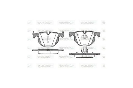 Колодки тормозные диск. задн. (пр-во Remsa) BMW 3e90, 5e60, X1e84, X6e71 WOKING P2813.60
