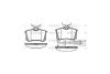 Колодки тормозные диск. задн. (Remsa) Audi A3 (03-), VW Golf V VI, Golf Plus, Skoda Fabia I II (с датч изн) WOKING P3633.41 (фото 2)