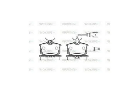 Колодки гальмівні диск. задн. (Remsa) Ford Mondeo iii 3.0 00-07,Vw Polo 1.2 01-12 WOKING P3633.51