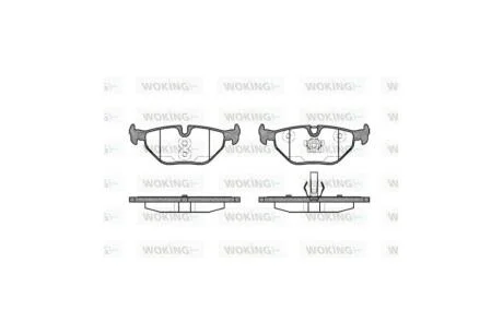 Колодки тормозные диск. задн. (пр-во Remsa) BMW 3e36, 3e46 WOKING P3653.40