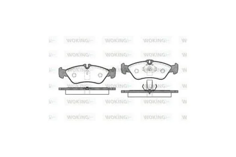 Колодки гальмівні диск. задн. (Remsa) MB Sprinter I 96>06 / VW LT 28-46 II 96>06 WOKING P4803.00