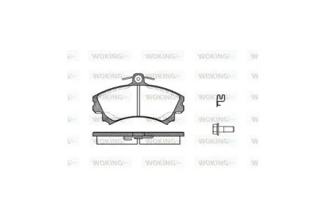 Колодки гальмівні диск. перед. (вир-во Remsa) Mitsubishi Colt 04> WOKING P4903.21