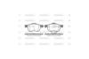 Колодки тормозные диск. перед. (Remsa) Volvo S60 i 2.0 00-10,Volvo S60 i 2.3 00-10 WOKING P6133.00 (фото 2)