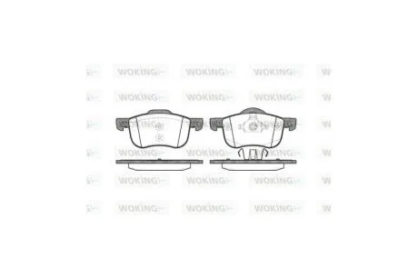 Колодки тормозные диск. перед. (пр-во Remsa) Volvo S60 i 2.0 00-10,Volvo S60 i 2.3 00-10 WOKING P6133.00