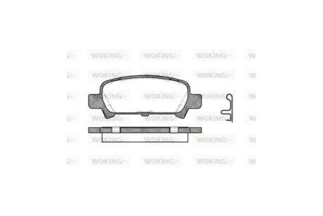 Колодки гальмівні диск. задн. (Remsa) Subaru Forester (sg) 2.0 02-,Subaru Forester (sg) 2.5 02- WOKING P6293.02