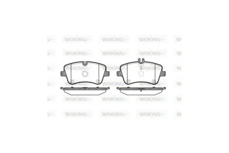 Колодки тормозные диск. перед. (пр-во Remsa) MB C203 WOKING P6683.00