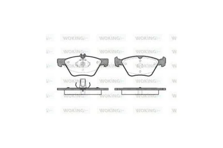 Колодки тормозные диск. перед. (пр-во Remsa) MB E210 E211 WOKING P7013.00