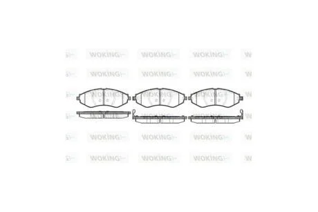 Колодки тормозные диск. перед. (пр-во Remsa) Chevrolet Lacetti (05-) WOKING P7453.22