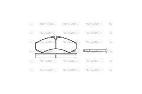 Колодки гальмівні диск. перед. (вир-во Remsa) Iveco Daily II III IV V VI Brembo ver. WOKING P7513.00