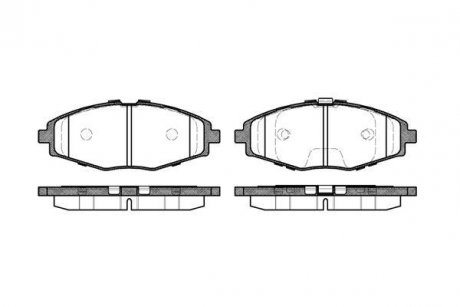 Колодки тормозные передние Ланос 1,5/Сенс/Матиз (R13) (к-т 4шт) WOKING P7963.00 (фото 1)