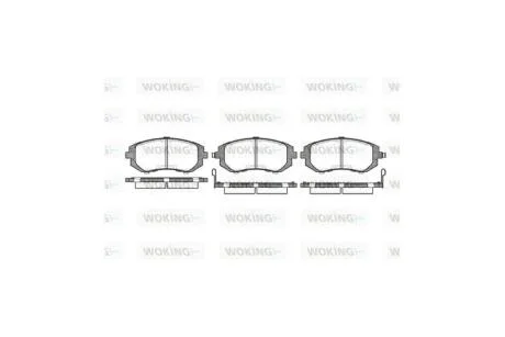 Колодки гальмівні диск. перед. (вир-во Remsa) Subaru Forester 02> 08> / Impreza 00> 08> / Legasy, Outback 03> 08> WOKING P8513.02