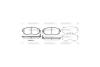 Колодки гальмівні диск. перед. (Remsa) Subaru Forester 08> 13>, Impreza 08> 12>, Legasy 09> 13>, XV 12> WOKING P8513.04 (фото 2)