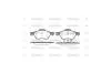 Колодки тормозные диск. перед. (пр-во Remsa) Renault Megane II Scenic II Laguna II III WOKING P8623.00 (фото 1)