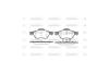 Колодки тормозные диск. перед. (Remsa) Renault Megane II Scenic II Laguna II III WOKING P8623.00 (фото 3)