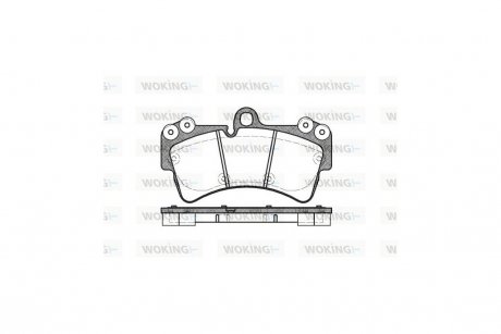 Колодки тормозные дисковые передние Audi Q7 3.0 06-15,Audi Q7 3.6 06-15,Audi Q7 4.2 06-15 WOKING P8953.00