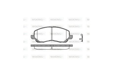 Колодки тормозные диск. перед. (пр-во Remsa) Citroen C4 aircross 2.0 10-,Dodge Caliber 2.0 06- WOKING P9043.12
